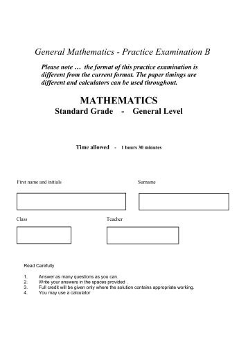 General Mathematics - Practice Paper B.pdf