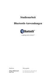 Studienarbeit - Bluetooth-Anwendungen