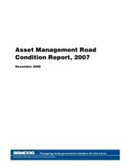 Asset Management Road Condition Report, 2007 - semcog