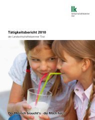 TÃ¤tigkeitsbericht 2010.pdf - Landwirtschaftskammer Tirol