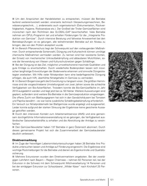 TÃ¤tigkeitsbericht 2010.pdf - Landwirtschaftskammer Tirol