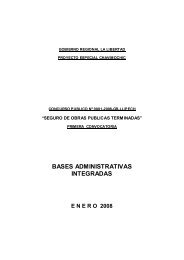 BASES ADMINISTRATIVAS INTEGRADAS - Chavimochic