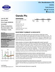 Oando Plc - Proshare