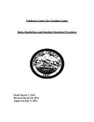 Fire Training Center Operating Procedures - Schoharie County