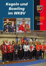 Kegeln und Bowling im WKBV