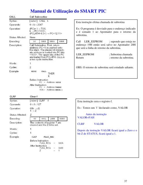 Manual de UtilizaÃ§Ã£o do SMART PIC - Iris.sel.eesc.sc.usp.br