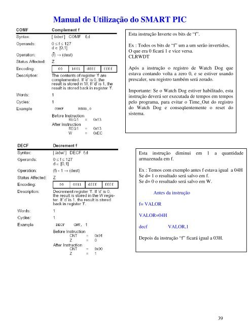 Manual de UtilizaÃ§Ã£o do SMART PIC - Iris.sel.eesc.sc.usp.br