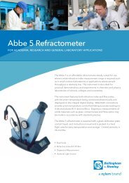 Abbe 5 Refractometer - Bellingham and Stanley