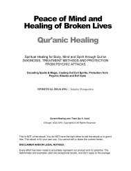 Peace of Mind and Healing of Broken Lives Qur'anic Healing