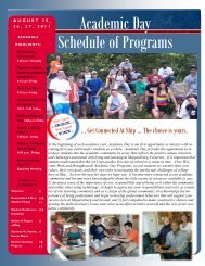 program booklet - Shippensburg University