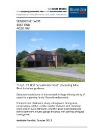 SUNGROVE FARM EAST END RG20 0AF - Brunsden Associates