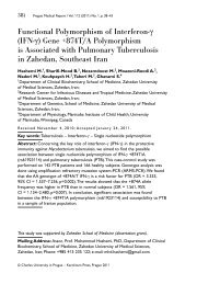 Functional Polymorphism of Interferon-Î³ (IFN-Î³ ... - ResearchGate