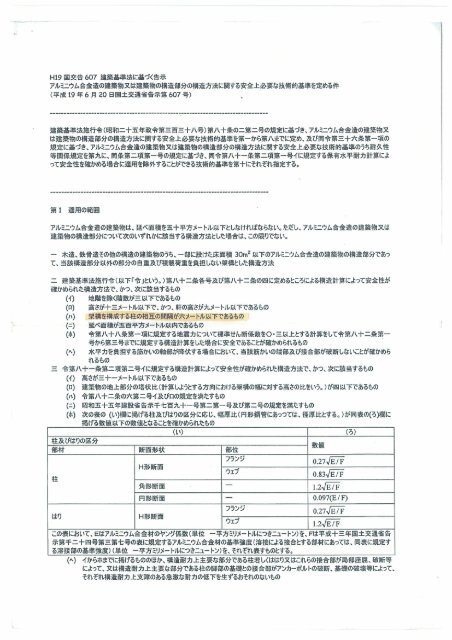 国土交通省告示第607号