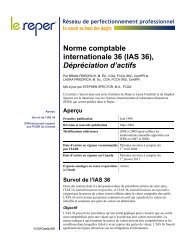 IAS 36, DÃ©prÃ©ciation d'actifs - PD Net