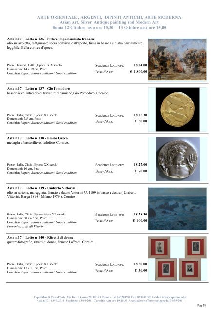 Arte Orientale e Argenti Asian Art and Silver Roma 12 ... - CaputMundi