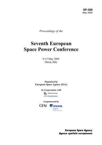 7th European Space Power Conference - ESA
