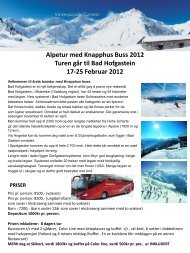 Alpetur med Knapphus Buss 2012 Turen gÃ¥r til Bad Hofgastein 17 ...