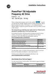 PowerFlex 700 Installation Instructions - Frames 7…10