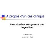Intoxication aux cyanures