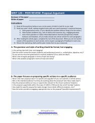 Peer Review Worksheet: Proposal Argument Paper - Writing ...