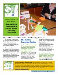 How to Write Lesson Plans for the Active Learning Classroom