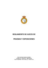 reglamento de jueces de pruebas y exposiciones - Real Sociedad ...