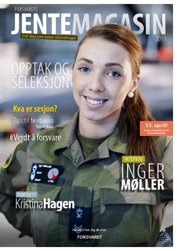 OPPTAK OG SELEKSJON - Forsvaret