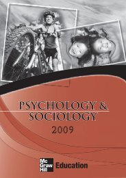 PSYCHOLOGY & SOCIOLOGY - McGraw-Hill Books