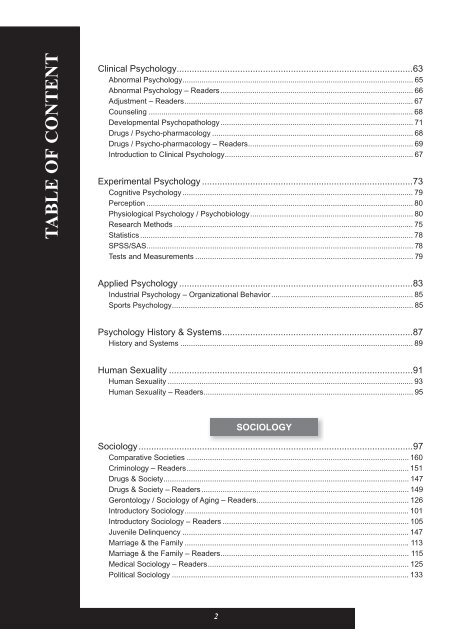 PSYCHOLOGY & SOCIOLOGY - McGraw-Hill Books