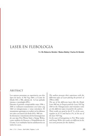 LASER EN FLEBOLOGIA