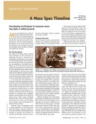 A Mass Spec Timeline - American Chemical Society Publications