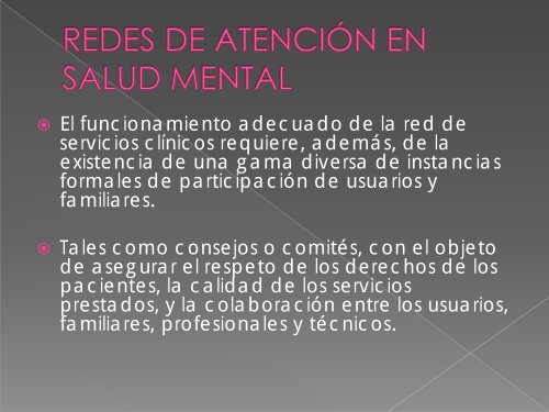 redes y programas de atenciÃ³n en salud mental - SEREMI de Salud ...