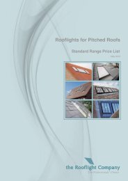 Pitched Roof Windows Price List - The Rooflight Company