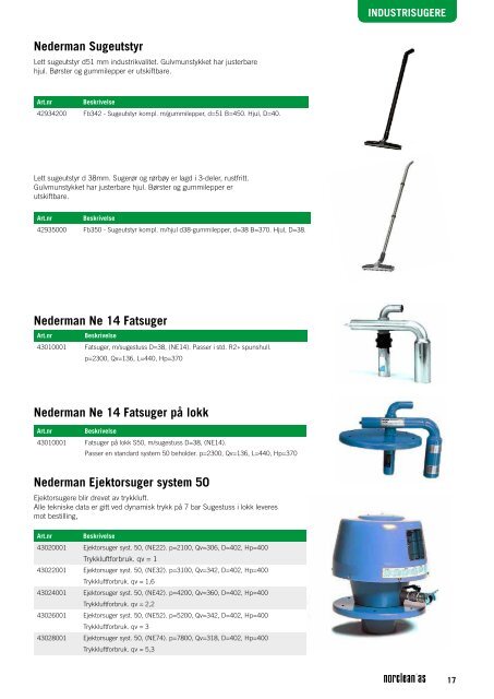 Industrisugere - Norclean