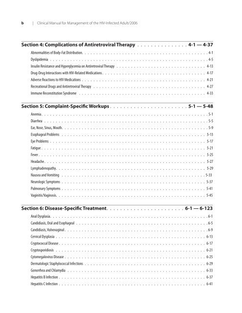 Clinical Manual for Management of the HIV-Infected ... - myCME.com