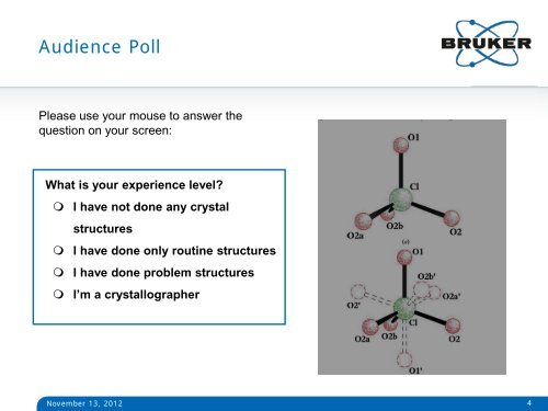 Advanced Crystallography: Refinement of Disordered ... - Bruker