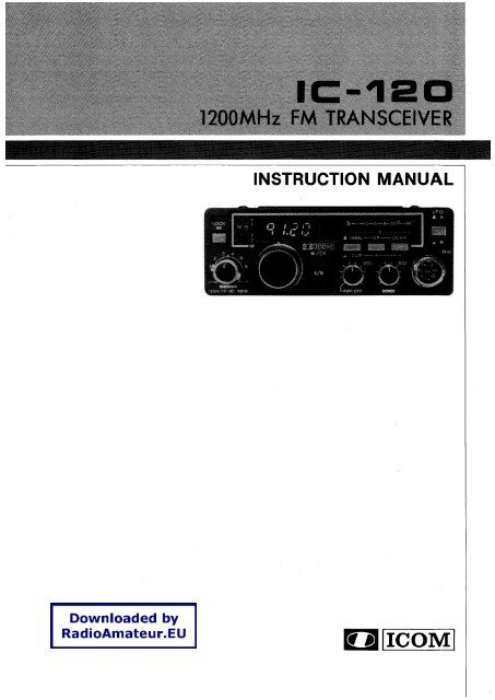 ICOM - IC-120 User manual - RadioManual.eu