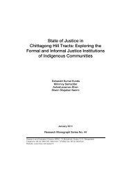 State of Justice in Chittagong Hill Tracts - BRAC Research and ...