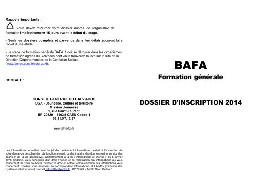 Formulaire Caf Aide Bafa www.yumpu.com