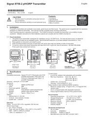 Signet 8750-2 pH/ORP Transmitter - Peterss