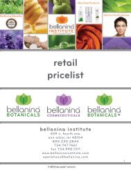 Retail Pricelist (PDF) - Bellanina Facelift Massage - Home