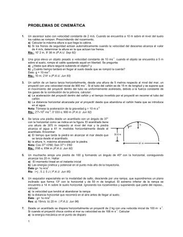 Problemas cinematica1