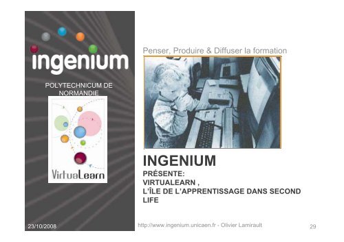 IngÃ©nium est un service du Polytechnicum de Normandie - CFPB