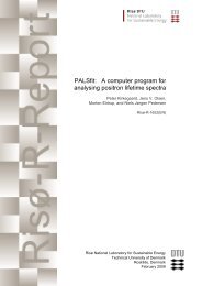PALSfit: A computer program for analysing positron lifetime spectra