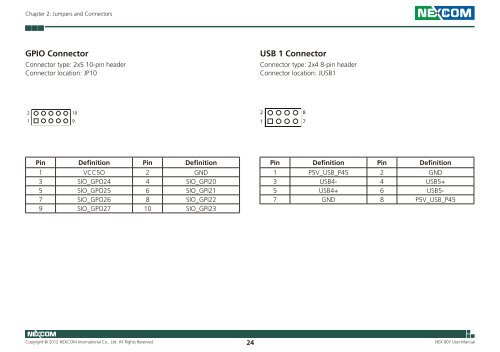 NEX 607 User Manual - Nexcom