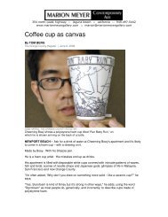 Coffee cup as canvas - Marion Meyer Contemporary Art