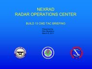 Build 13 CMD TAC Briefing - NEXRAD Radar Operations Center