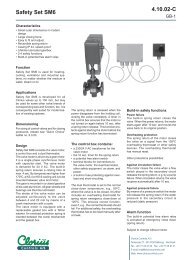 Safety Set SM6, clorius 4.10.02 GB EN - Clorius Controls