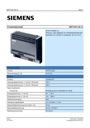 Product data sheet 6EP1334-1AL12 - TP Automation e.K.