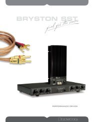 Download Brochure (PDF) - Bryston